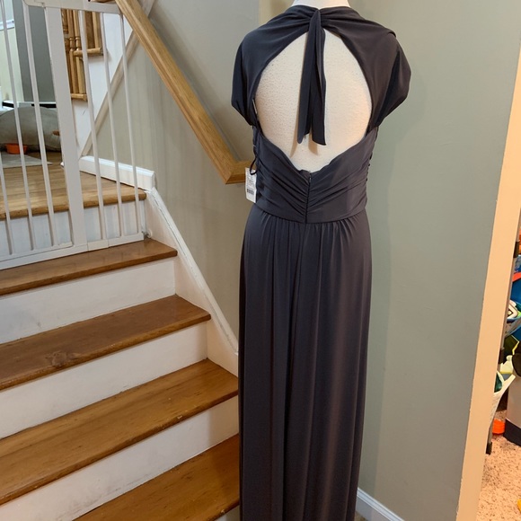 Amsale G674J in charcoal size 14 - Picture 4 of 6
